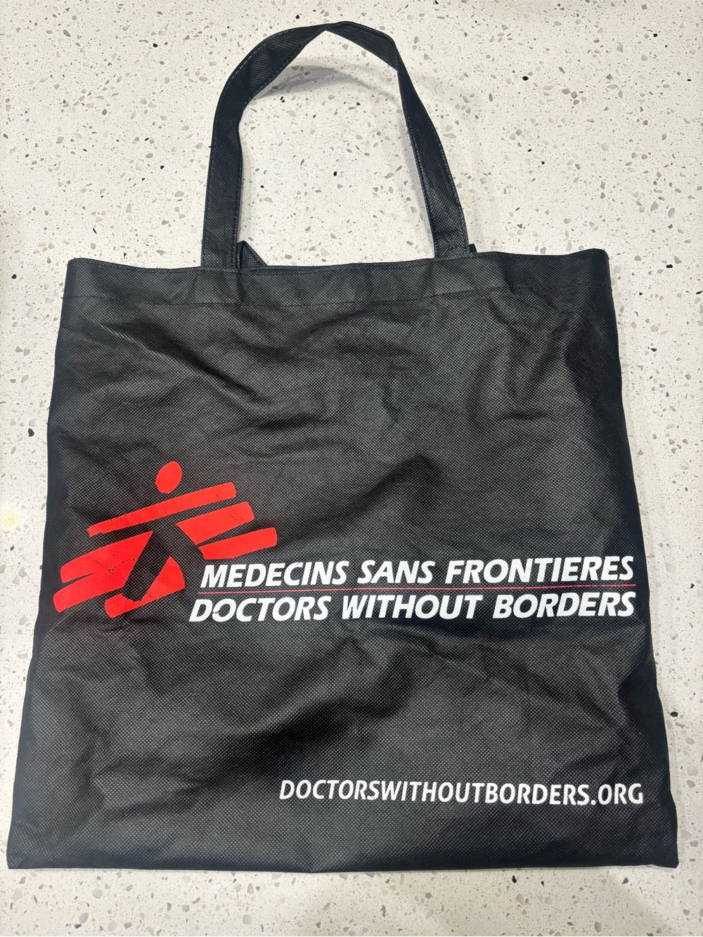 Doctors Without Borders Black Tote Bag